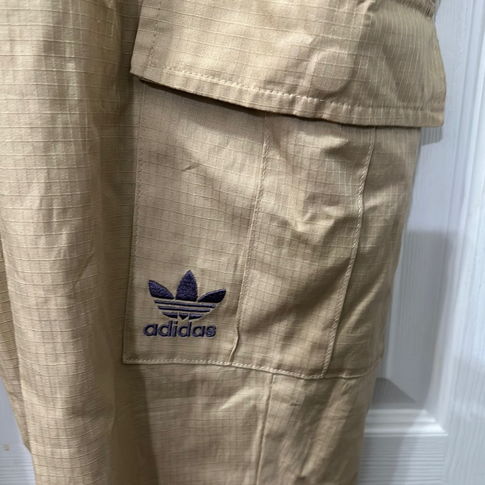 Adidas Beige Cargo Pants